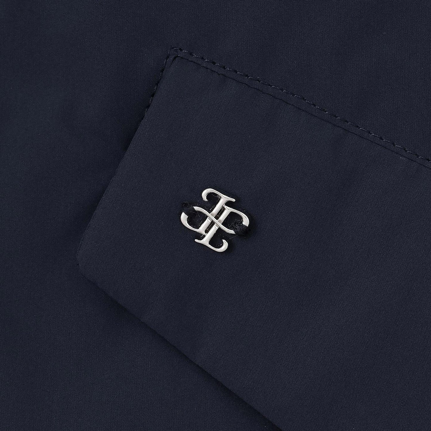 【防潑水】纖維中棉夾層牛角扣大衣