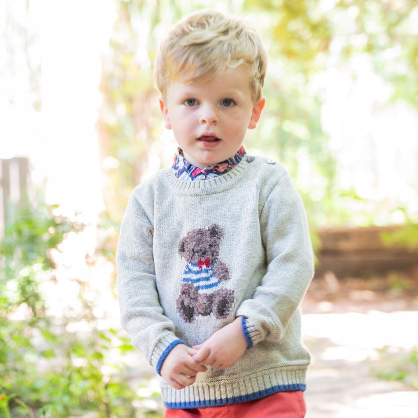 【有機】泰迪熊毛衣【日本製造】