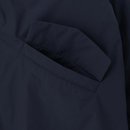 【防潑水】纖維中棉夾層牛角扣大衣