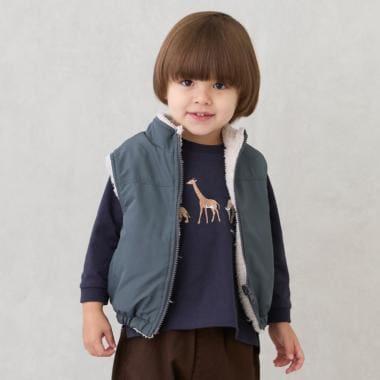 純色×羊羔絨雙面穿馬甲