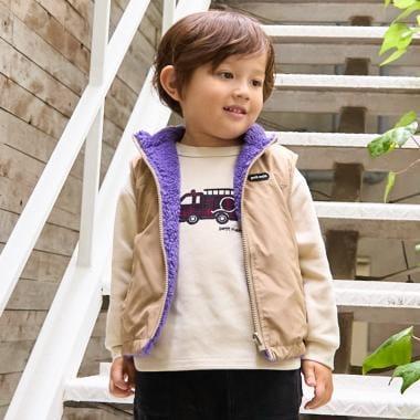 純色×羊羔絨雙面穿馬甲