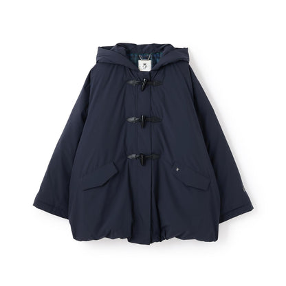 【防潑水】纖維中棉夾層牛角扣大衣