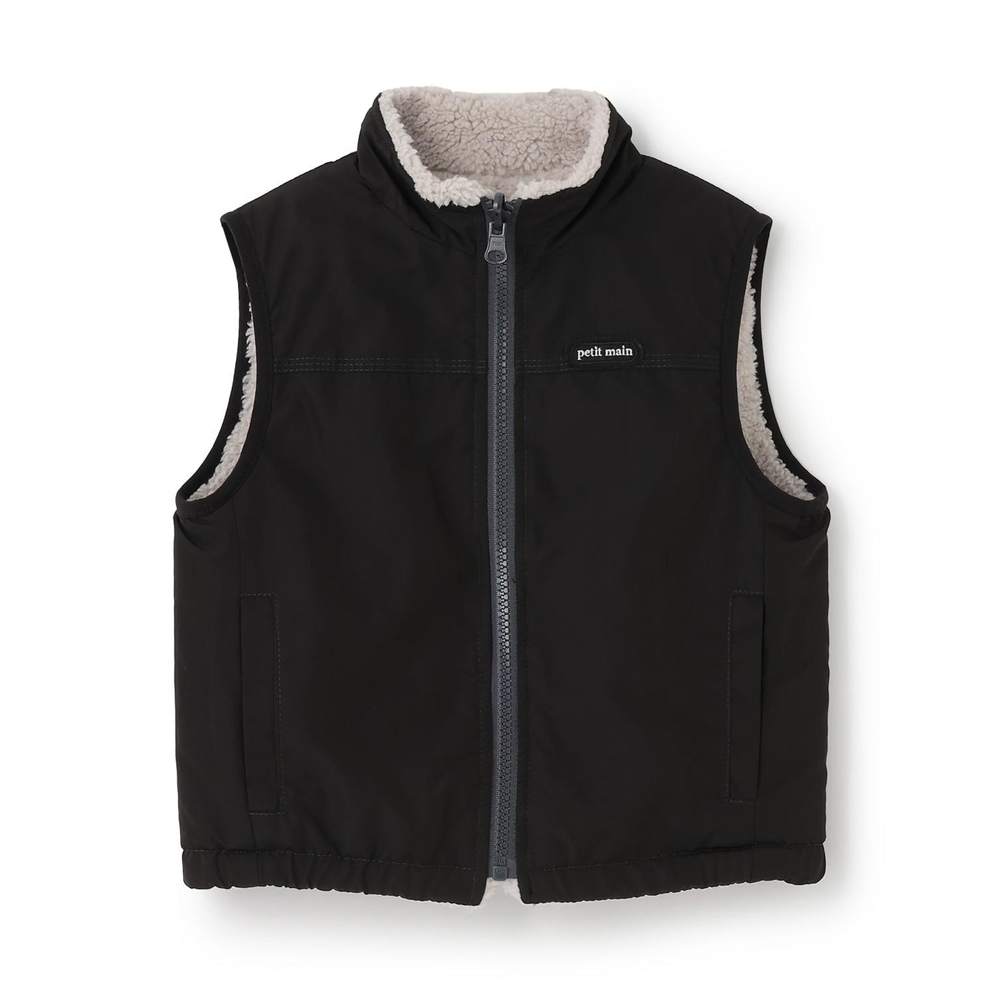 純色×羊羔絨雙面穿馬甲