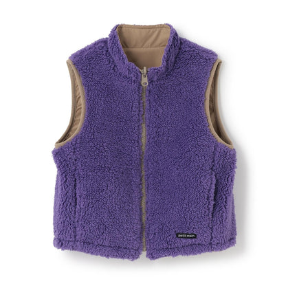 純色×羊羔絨雙面穿馬甲