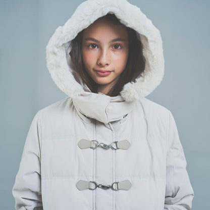 【130cm可選】【防潑水・可家庭水洗】A字型羽絨大衣