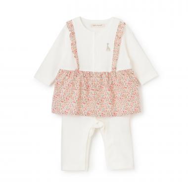 花卉圖案連體衣【日本製造】