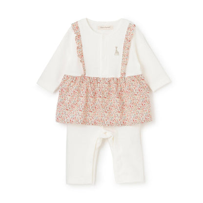 花卉圖案連體衣【日本製造】