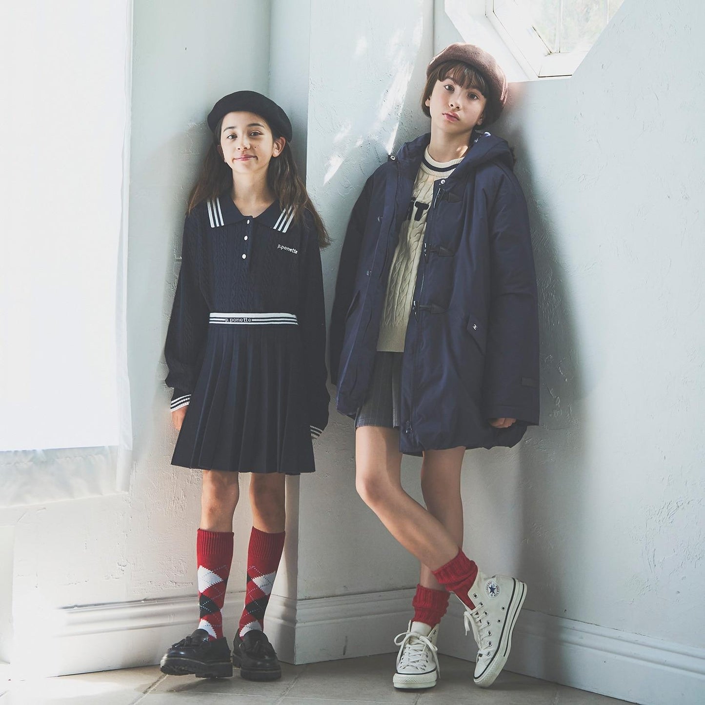 【130cm可選】繡花標誌麻花針織衫