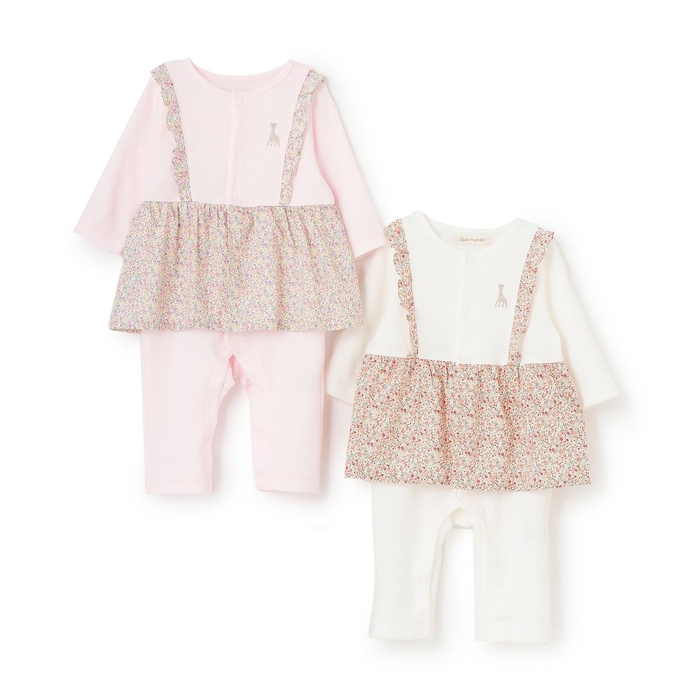 花卉圖案連體衣【日本製造】