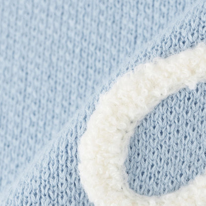 logo圖案刺繡針織衫