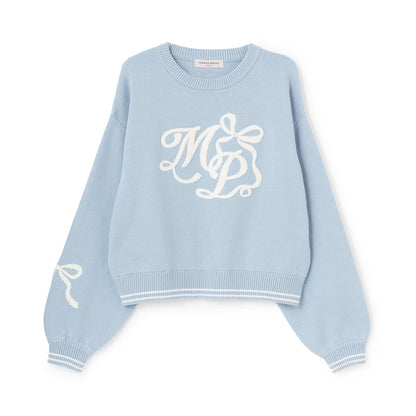 logo圖案刺繡針織衫