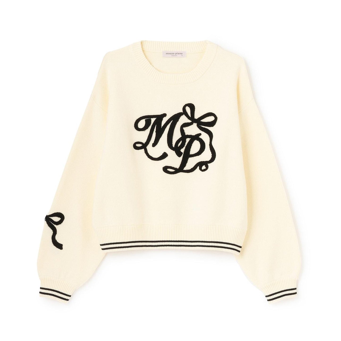 logo圖案刺繡針織衫