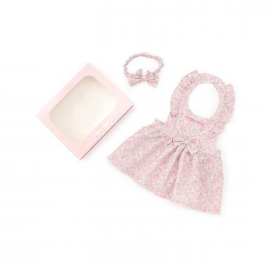 【BOX付】小花圖案圍裙&髮帶套裝