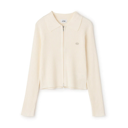 【LTXC】羅紋雙拉鍊開衫