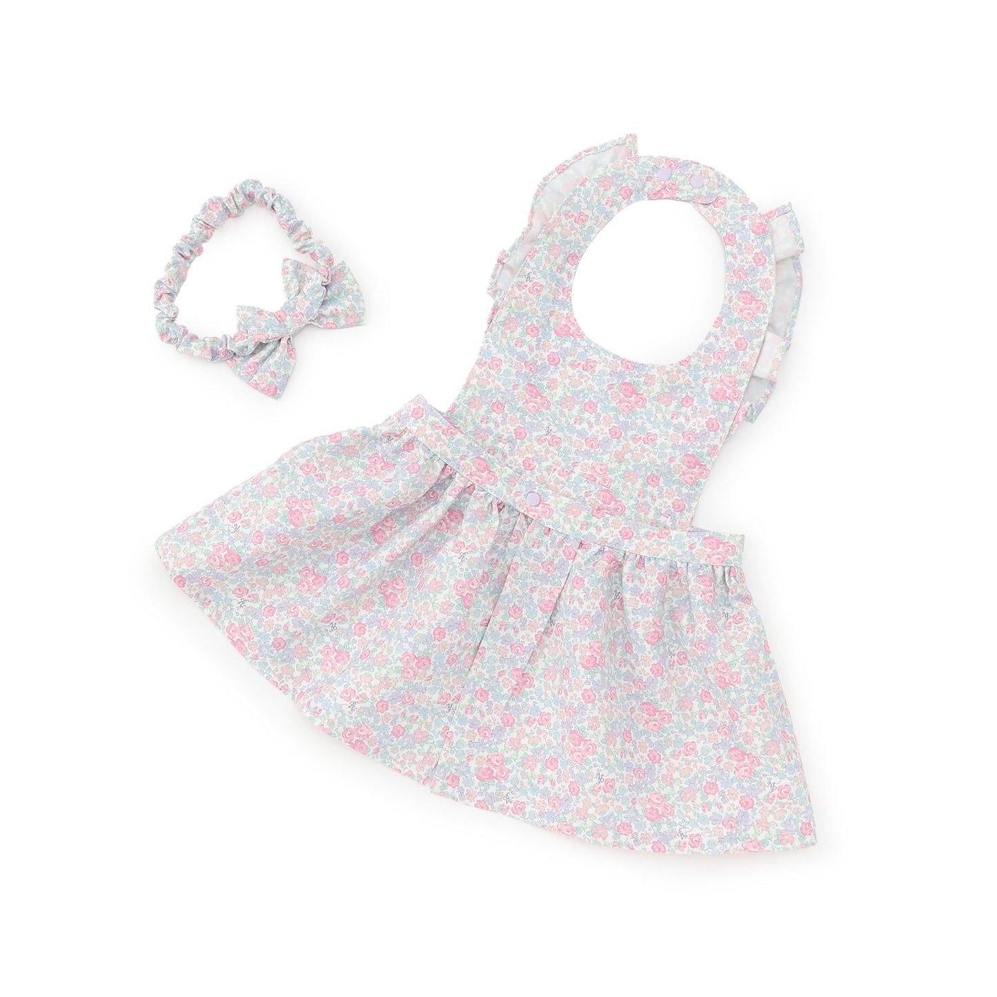 【BOX付】小花圖案圍裙&髮帶套裝