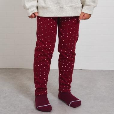 防汙羅紋圖案打底褲