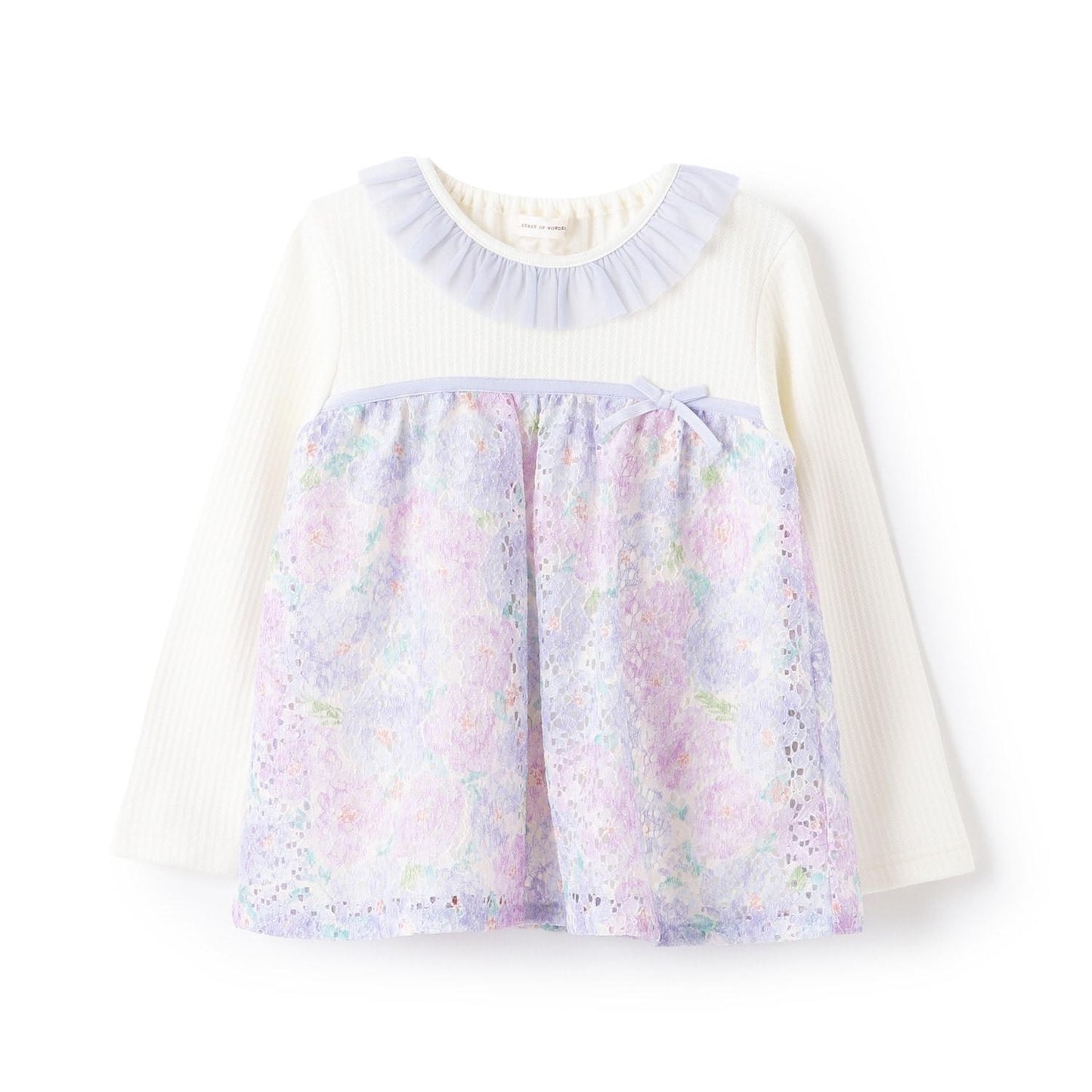 花卉蕾絲長款上衣【日本製造】