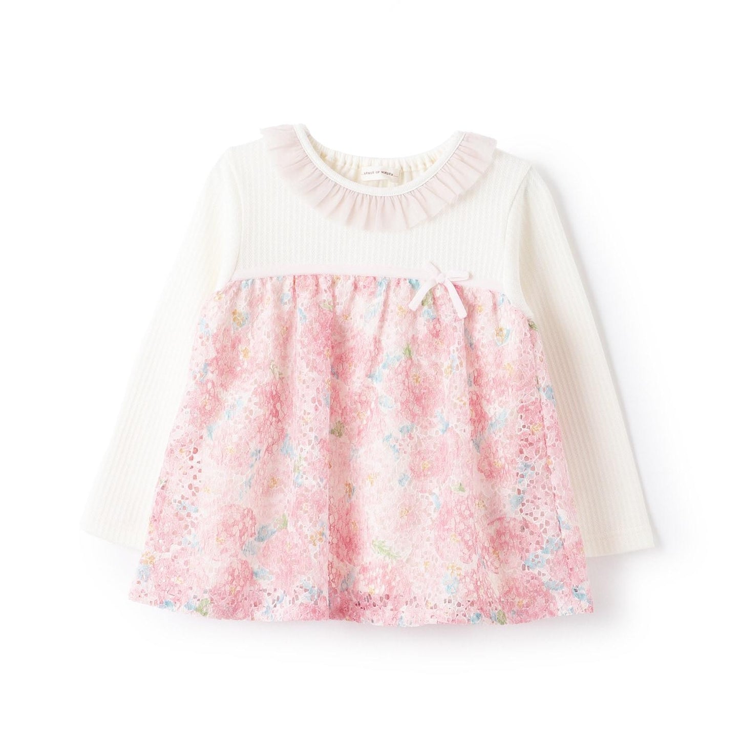 花卉蕾絲長款上衣【日本製造】