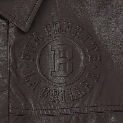 【可家庭水洗】合成皮夾克