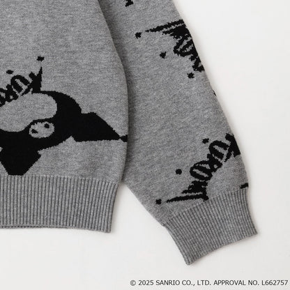 【130cm現貨】【美樂蒂/《庫洛米》】全印花提花套頭衫&蕾絲領套裝