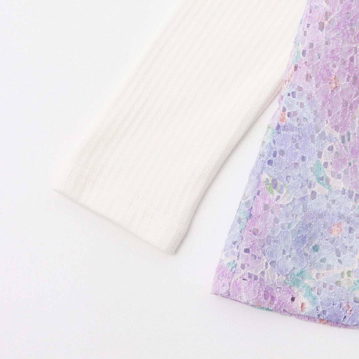 花卉蕾絲長款上衣【日本製造】