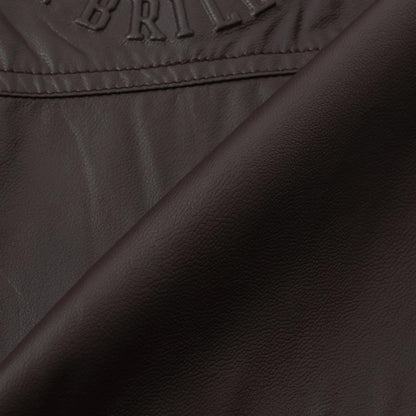 【可家庭水洗】合成皮夾克