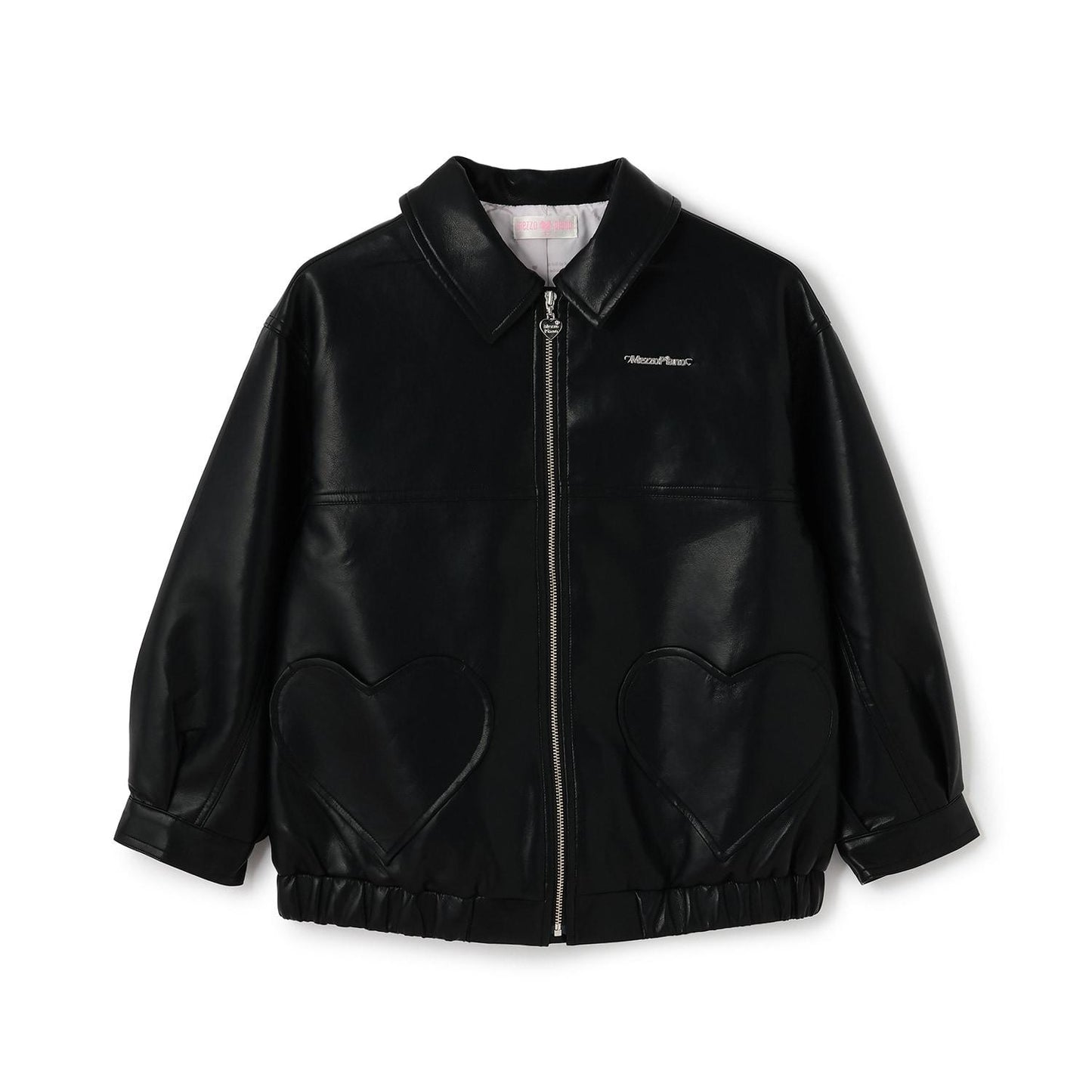 寬鬆版型仿皮夾克