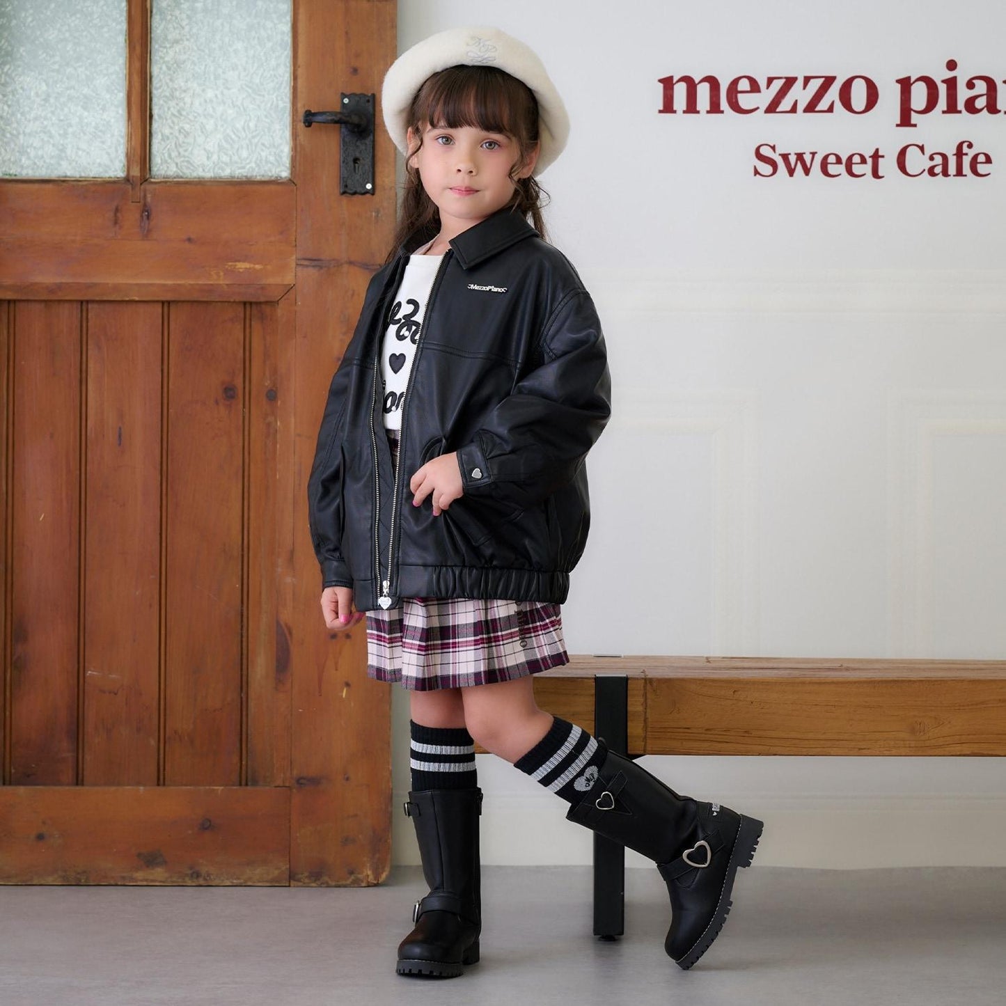 寬鬆版型仿皮夾克