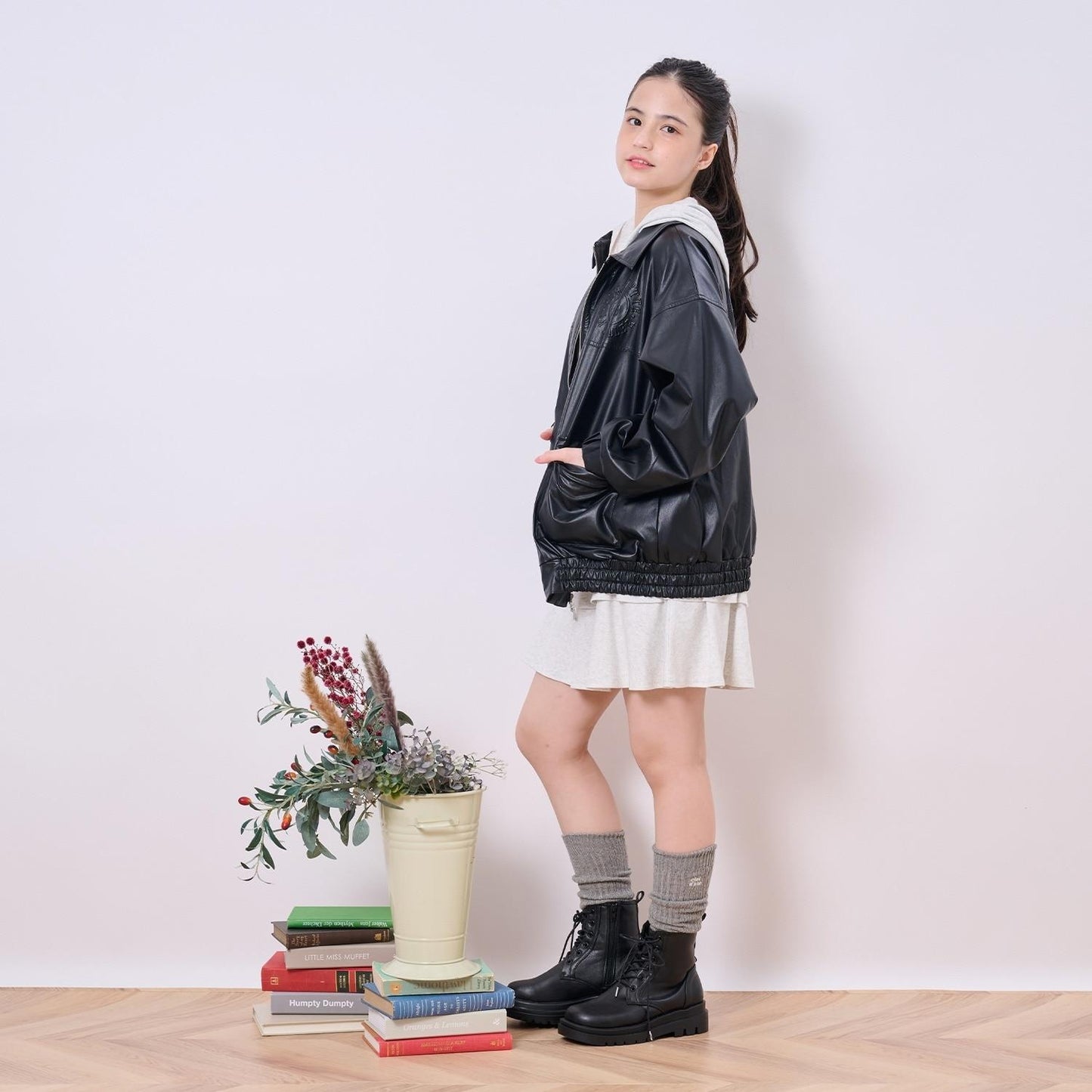 【可家庭水洗】合成皮夾克