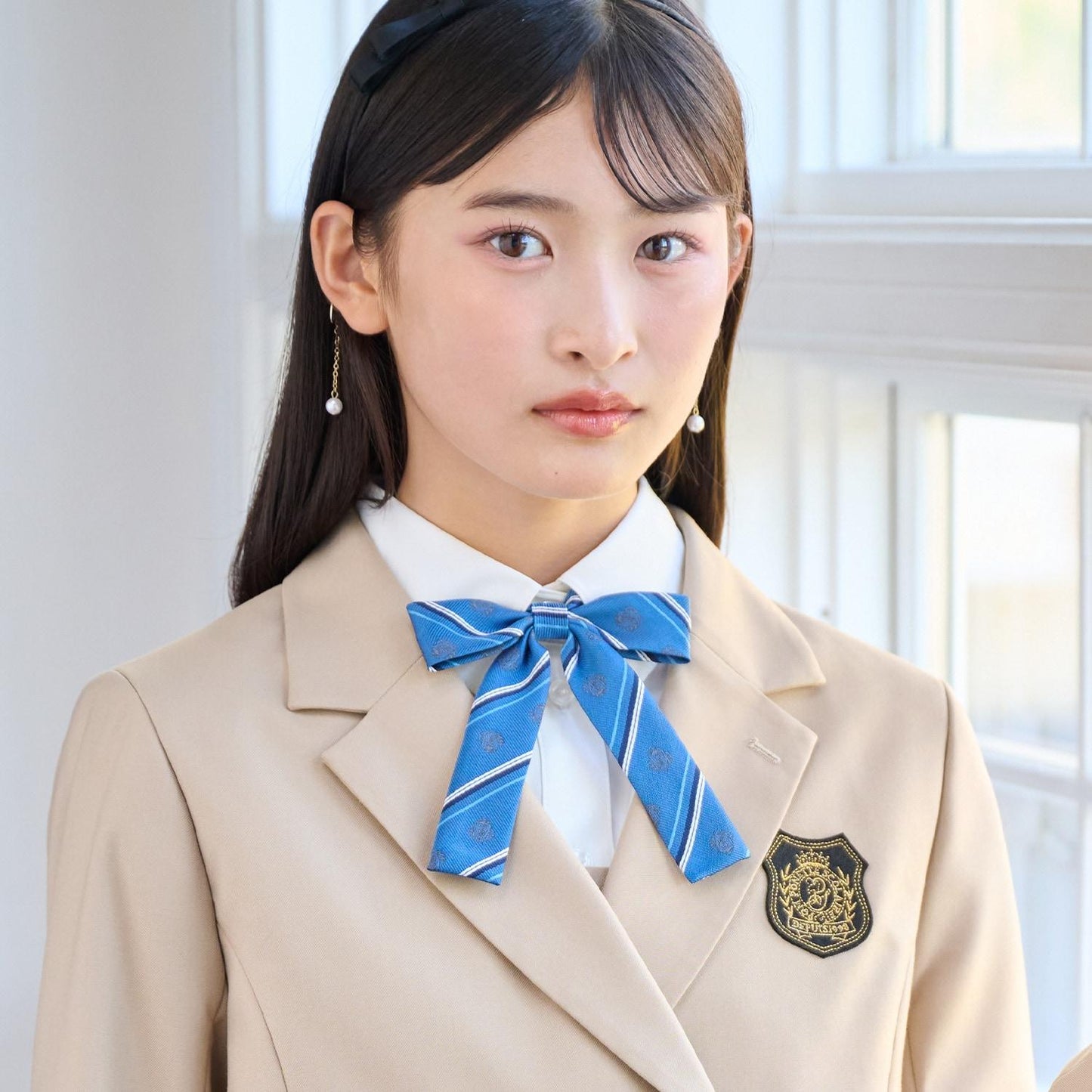 【畢業服】條紋學院領結