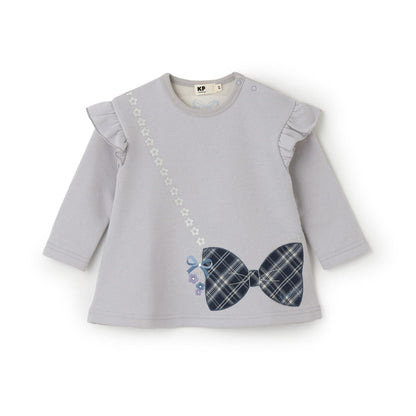 斜挎包風格亮片貼花衛衣長款上衣