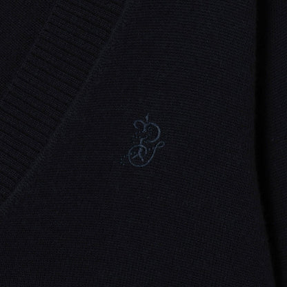 【畢業服】V領美利奴羊毛開衫