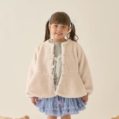 【Lycee mine 芭蕾系列】無領荷葉邊短外套