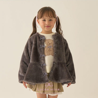 【Lycee mine 芭蕾系列】無領荷葉邊短外套