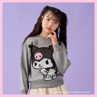 【《庫洛米》】提花針織套頭衫