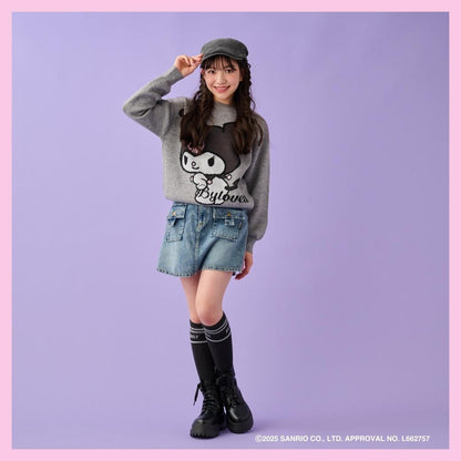 【《庫洛米》】提花針織套頭衫