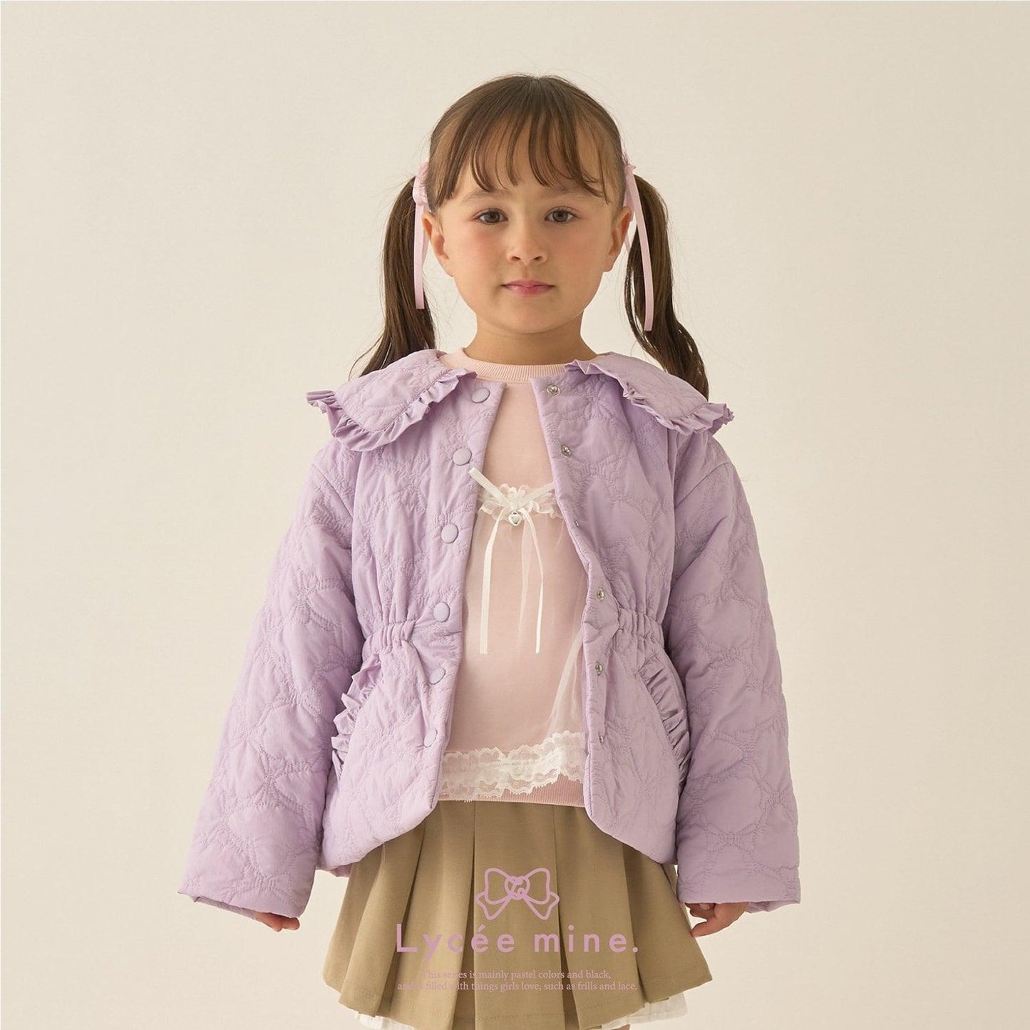 【Lycee mine 芭蕾系列】中長款蝴蝶結絎縫夾克
