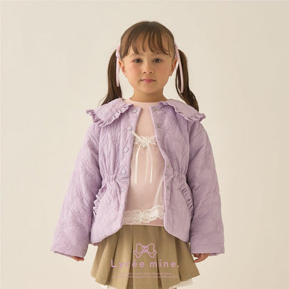 【Lycee mine 芭蕾系列】中長款蝴蝶結絎縫夾克