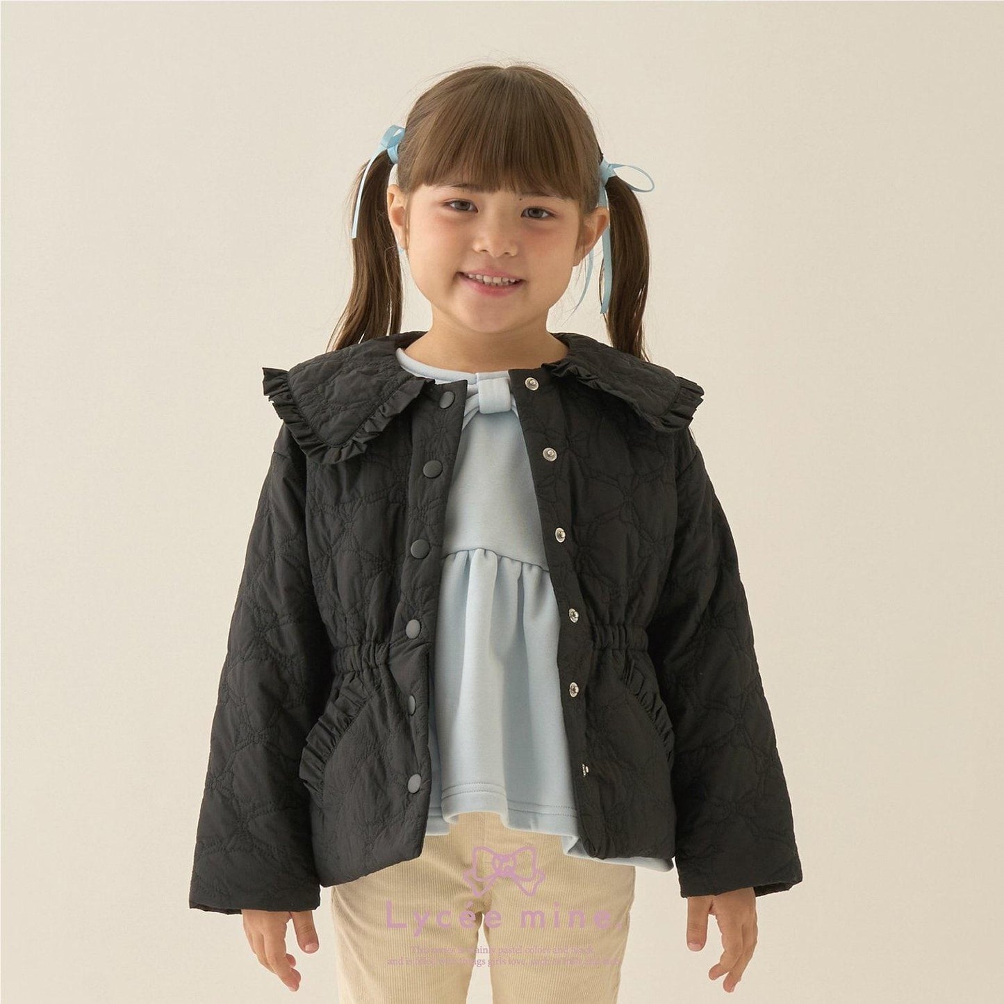 【Lycee mine 芭蕾系列】中長款蝴蝶結絎縫夾克