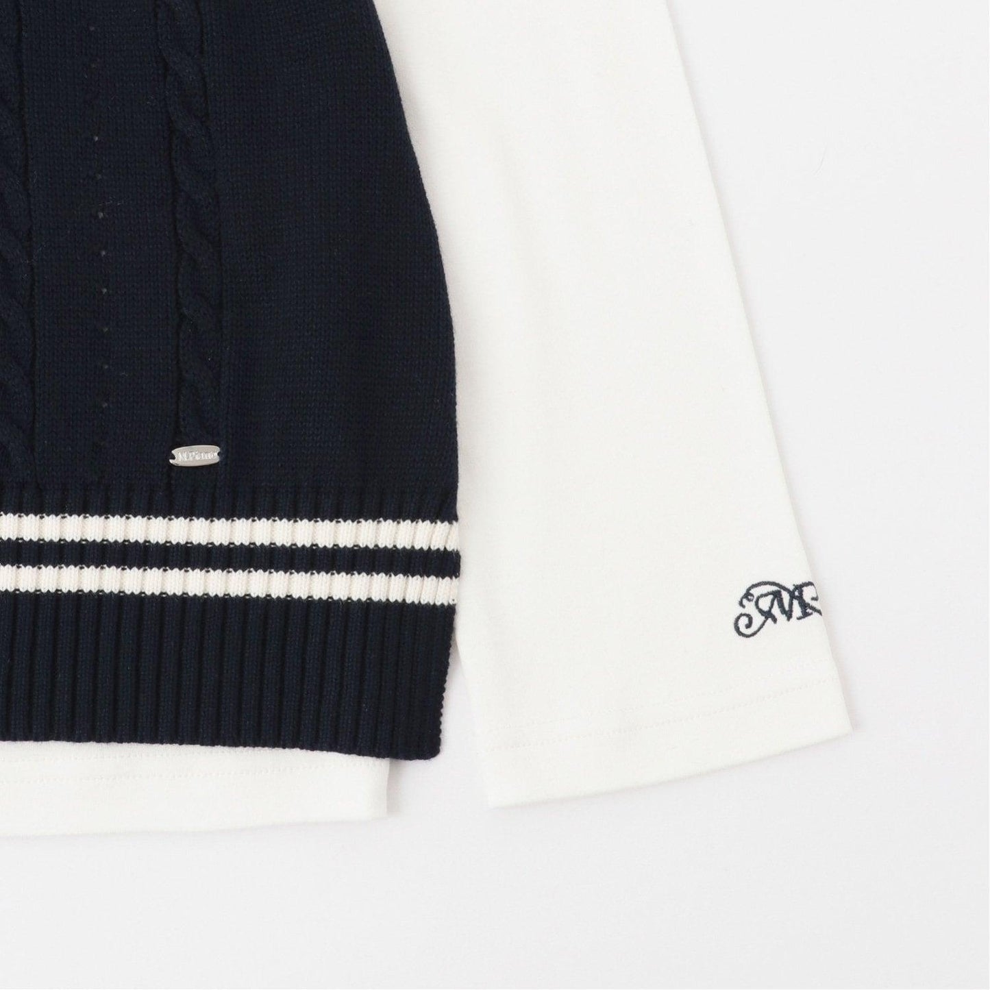 水手領背心&T恤套裝