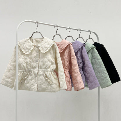 【Lycee mine 芭蕾系列】中長款蝴蝶結絎縫夾克