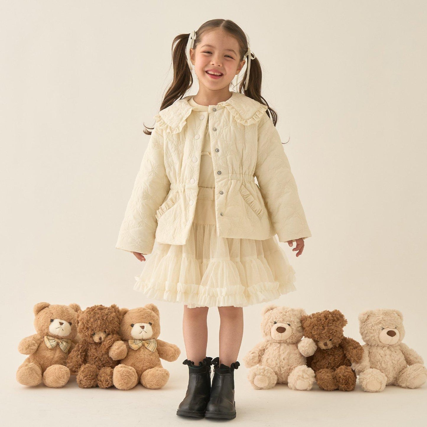 【Lycee mine 芭蕾系列】中長款蝴蝶結絎縫夾克