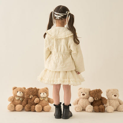 【Lycee mine 芭蕾系列】中長款蝴蝶結絎縫夾克