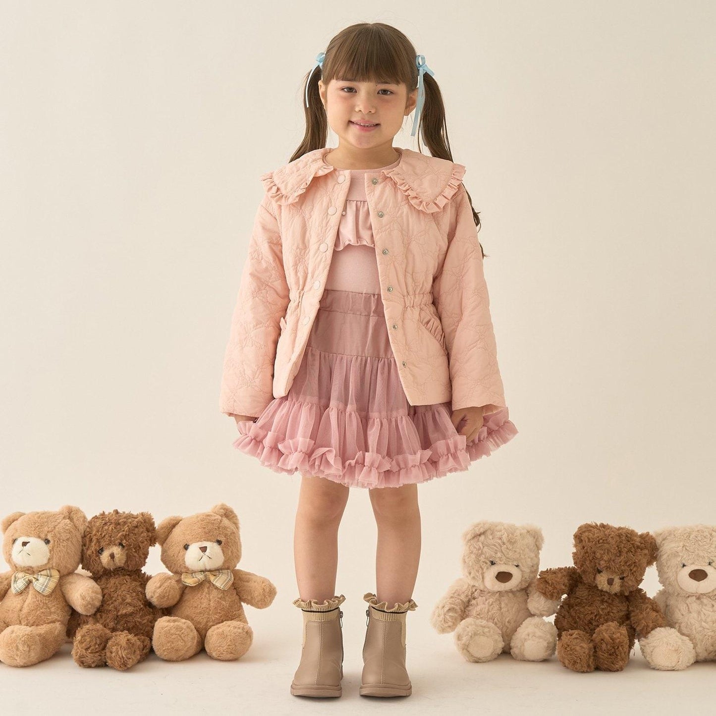 【Lycee mine 芭蕾系列】中長款蝴蝶結絎縫夾克