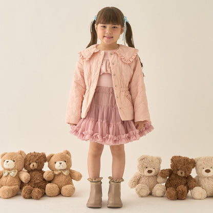 【Lycee mine 芭蕾系列】中長款蝴蝶結絎縫夾克