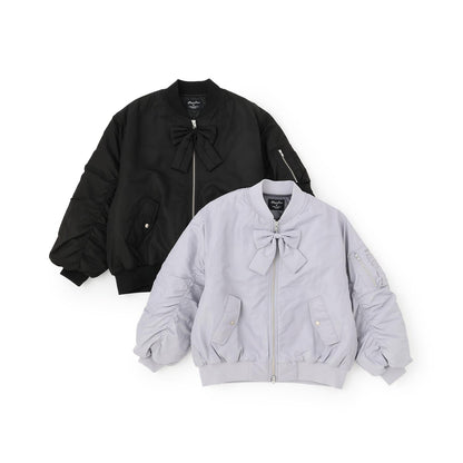 帶蝴蝶結掛飾MA-1夾克