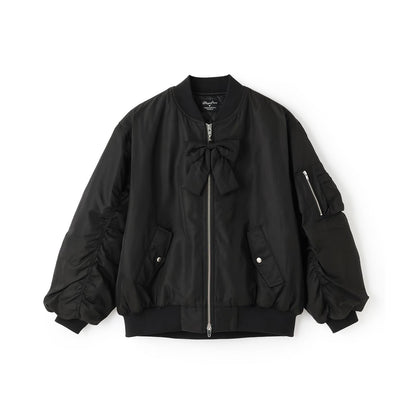 帶蝴蝶結掛飾MA-1夾克