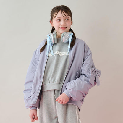 帶蝴蝶結掛飾MA-1夾克