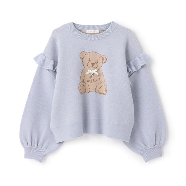 【Lycee mine 芭蕾系列】【如棉花糖般的穿著感】【可機洗】小熊提花毛衣