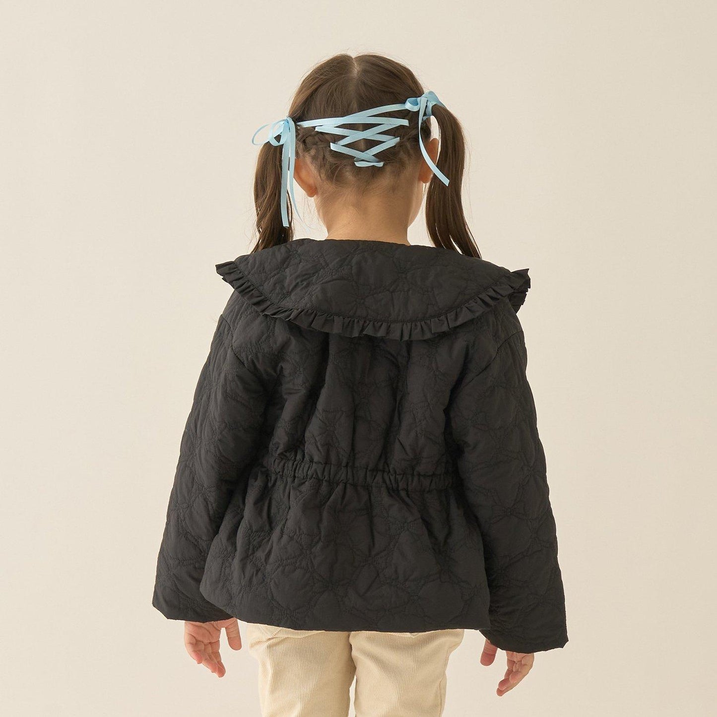 【Lycee mine 芭蕾系列】中長款蝴蝶結絎縫夾克